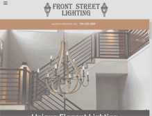 Tablet Screenshot of frontstreetlighting.com